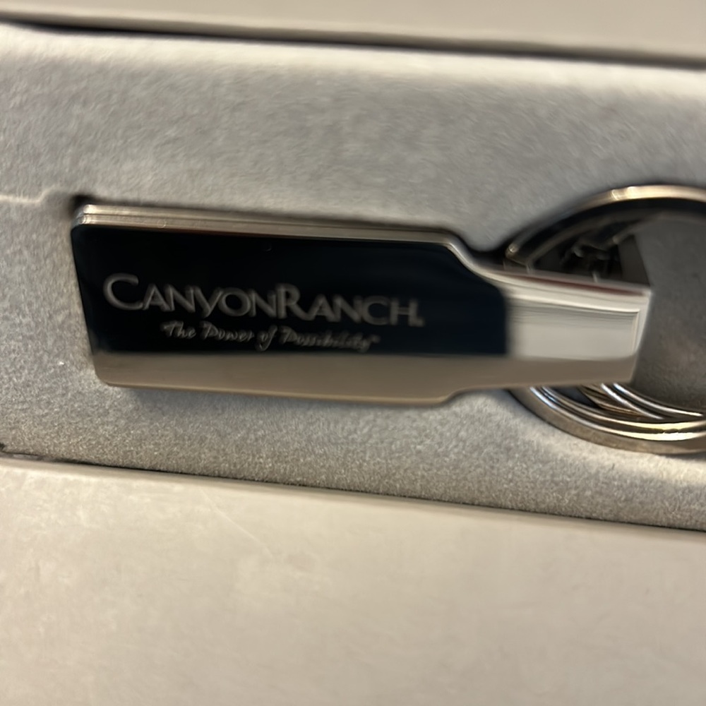 Canyon Ranch Silvertone Keychain, NWOT - Picture 2 of 5